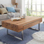 Design Wohnzimmer Tisch Mit Asteiche Furnier – Krispan Intended For Designer Tisch Wohnzimmer