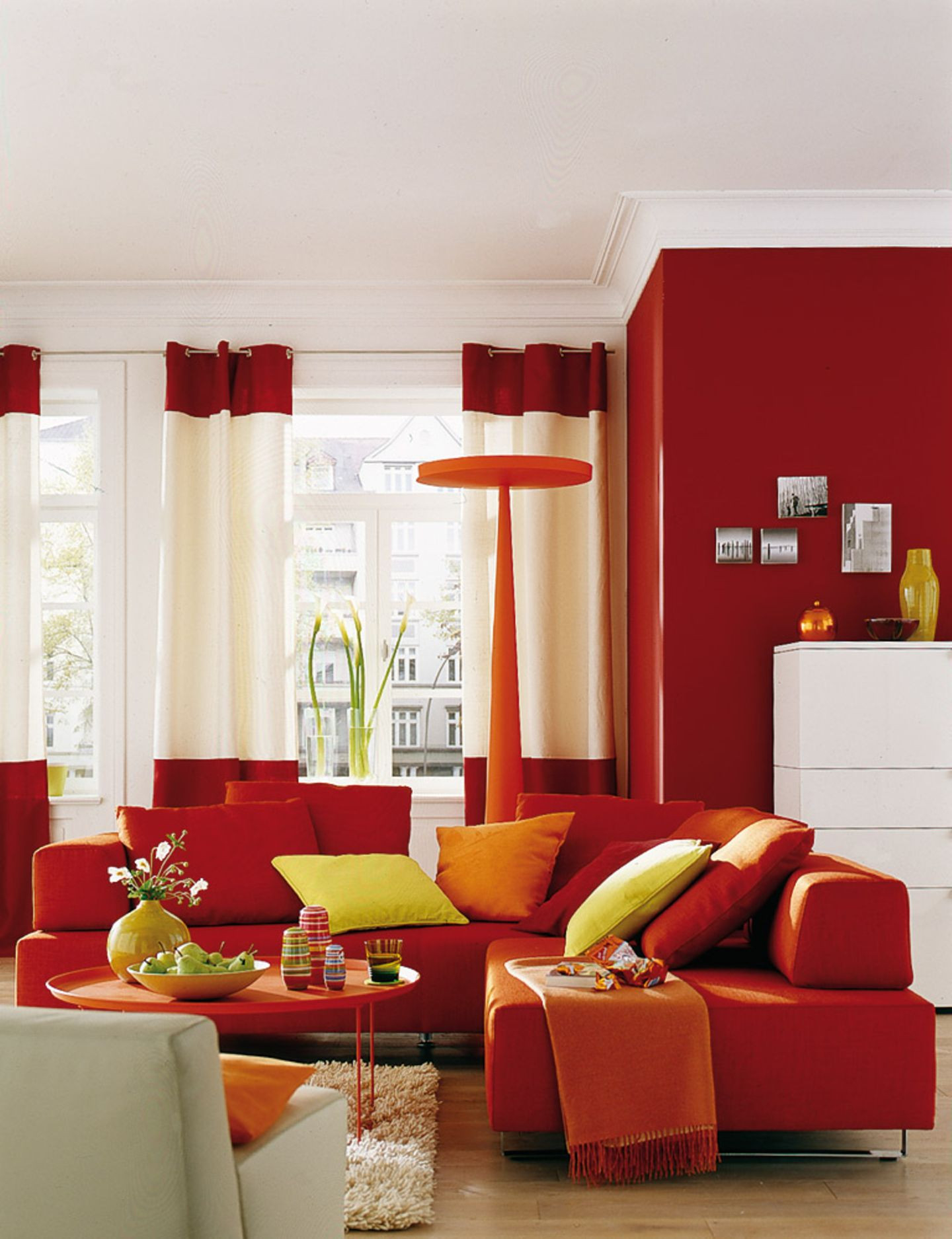 Inspiration: Wohnzimmer Mit Schöner Wohnen-Trendfarbe &quot;Ziegel for Wohnzimmer Rot